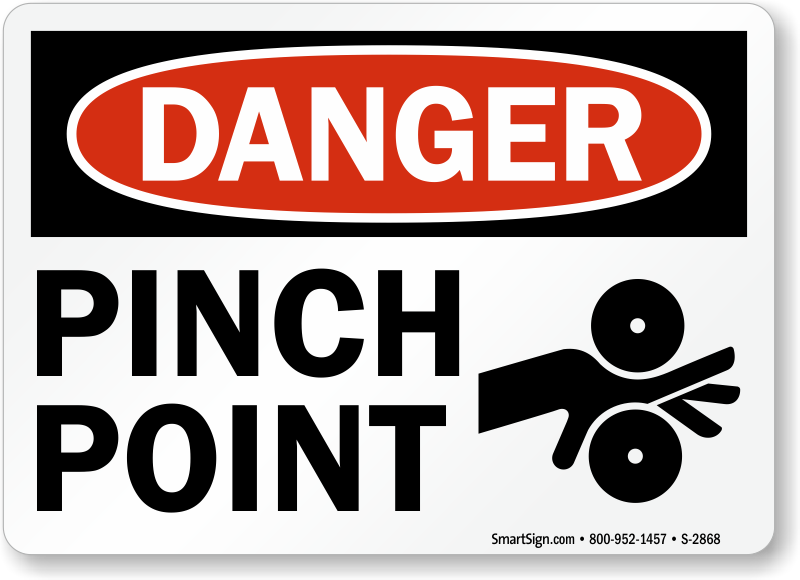 pinch-point-danger-sign-s-2868 - Workplace Material Handling & Safety