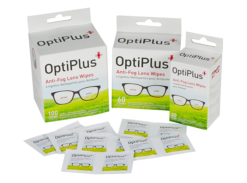OptiPlus+ Anti-fog Wipes, the perfect solution to glasses fogging up,  especially while wearing face masks - Workplace Material Handling & Safety